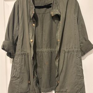 Ci Sono Khaki Utility Jacket for Women